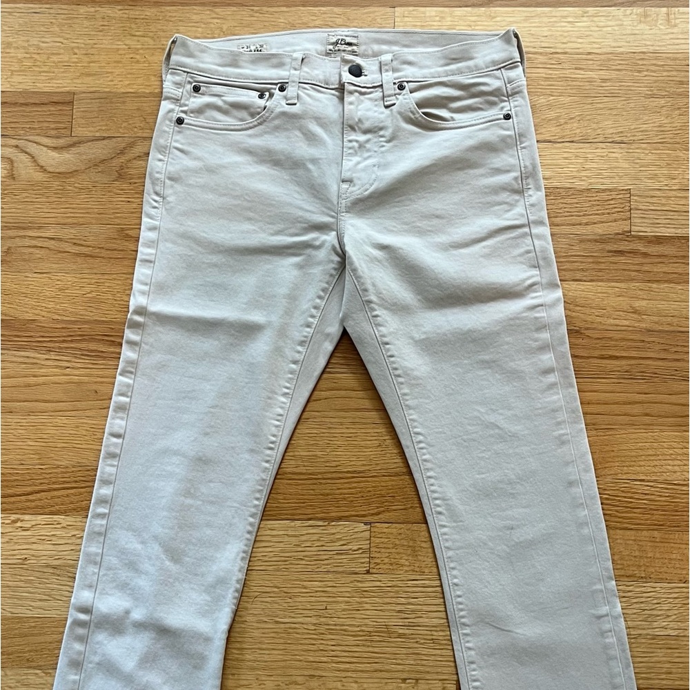 J. CREW - 484 Slim Kurabo Jeans - Color Khaki/Beige - Size 31W/32L
